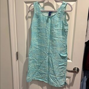 Sleeveless Aqua Dress